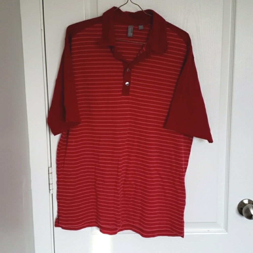 Men's striped Ashworth Polo